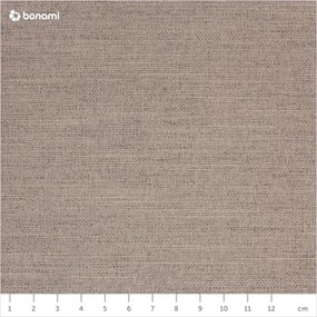 Bézs kárpitozott franciaágy tárolóhellyel és ágyráccsal 140x200 cm Lotte - Meise Möbel