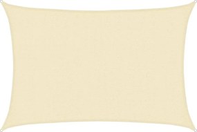 vidaXL krémszínű HDPE napvitorla 160 g/m² 2,5 x 3,5 m