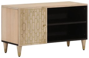 tömör mangófa TV-szekrény 80 x 31 x 46 cm