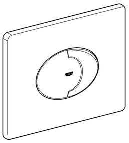GROHE 38506SH0 - SKATE AIR öblítő nyomólap 156 × 197 mm fehér
