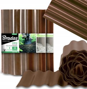 Kerti Gyepszegély 20 cm 18 m Hullámos Műanyag Rugalmas Us-p