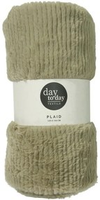 Stripy szürke-zöld takaró, 150 x 120 cm