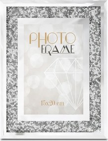 Glamour Képkeret Ezüst 15 x 20 cm Kristályok