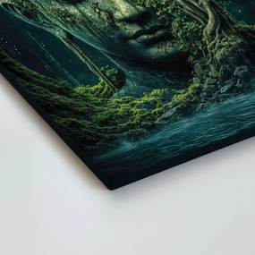 DUBLEZ | Fából készült Buddha kép - Az erdőből született