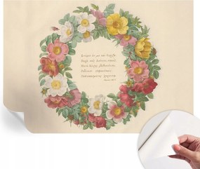 Öntapadós Fali Fotótapéta Hálószobába Virágos koszorú 208x146 cm