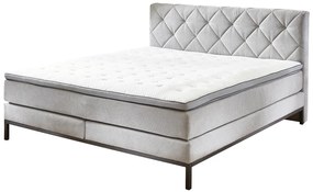 Kontinentális ágy BOXSPRING ROCKAWAY BX2180 160x200 cm - világosszürke