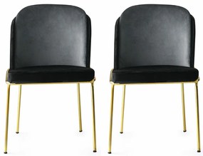 Dore Black and Gold étkezőszék szett, 2 db, 2 db