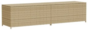 vegyes bézs polyrattan kerti tárolóláda 469 L
