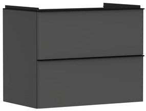 Hansgrohe Xelu Q szekrény 78x49.5x60.5 cm Függesztett, mosdó alatti fekete 54028670
