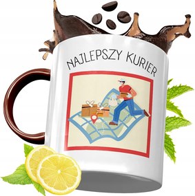 Bordó Bögre Futárnak Születésnapi Ajándék fényképes nyomtatással