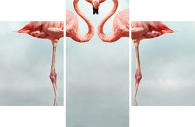 Két flamingó képe (90x60 cm)