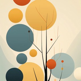 Poszter 50x50cm Őszi színek harmóniája