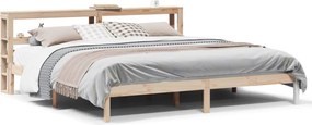 vidaXL tömör fenyőfa ágy matrac nélkül 180 x 200 cm
