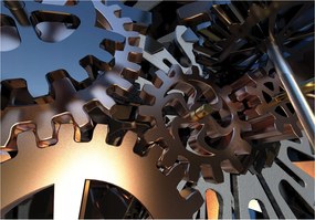 Háttérkép fogaskerekek Mechanizmusok Absztrakt Technológia Design 350x250 +ragasztó