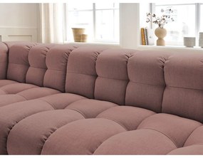 Világos rózsaszín sarokkanapé Cloud – Bobochic Paris