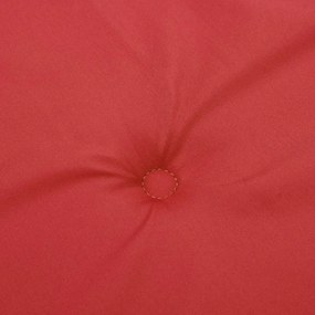 6 db piros oxford-szövet magas háttámlájú székpárna