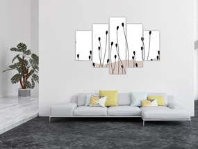 Kép - Grafikus rét N⁰1 (150x105 cm)