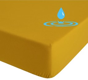 Jersey vízálló sztreccs lepedő MUSTÁROS Méretek: 60x120 cm