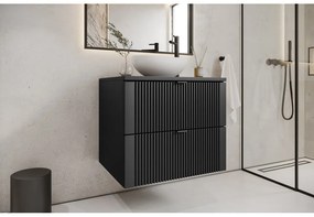 Mylife kadi fürdőszoba szekrény fekete (60cm)