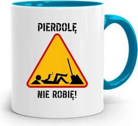 Kék Bögre Építőknek Pierer*ole Nem Készítek fényképes nyomattal