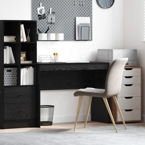 vidaXL Fekete tölgy íróasztal Fekete tölgy Mérnöki fa 100 x 40 x 76 cm