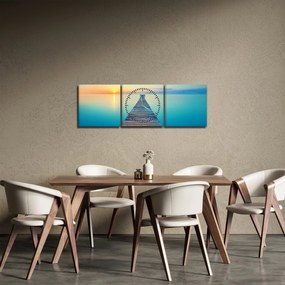 Kép - Móló a végtelenségig (órával) (90x30 cm)