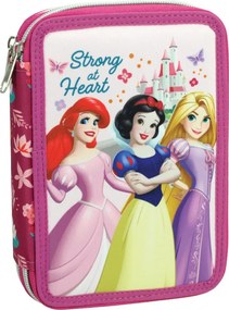 Disney Hercegnők Strong tolltartó töltött 2 emeletes