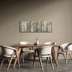 Kép - Fa (órával) (90x30 cm)