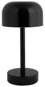 Fekete LED asztali lámpa fém búrával (magasság 24,5 cm) James – Leitmotiv