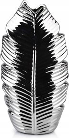 Váza Ezüst dekoratív levél 28,5 cm