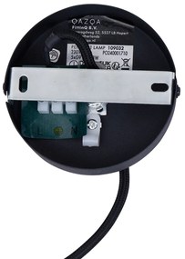 Design Függőlámpa Fekete, 5 Fényforrással, Matt Üveggel - Vertical