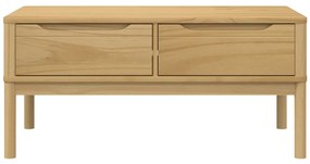 FLORO viaszbarna tömör fenyőfa dohányzóasztal 99 x 55,5 x 45 cm