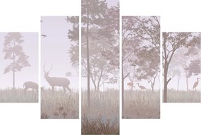 Kép - Monokróm erdő (150x105 cm)