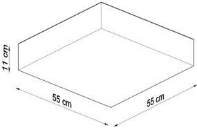 Mennyezeti lámpa HORUS 4xE27/60W/230V fehér