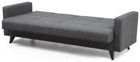 Háromüléses kihúzható kanapé KORFU sötétszürke
