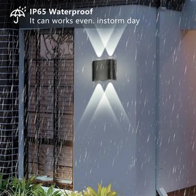 Brilagi - LED kültéri fali lámpatest FLAREBOX LED/4W/230V fekete IP65