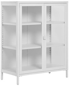 Fehér fém tálalószekrény 80x101 cm Brisbane – House Nordic