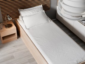 BELLA ágy 90 x 200 cm, sonoma tölgy Matrac: Deluxe 10 cm matraccal, Ágyrács: Deszkás ágyráccsal