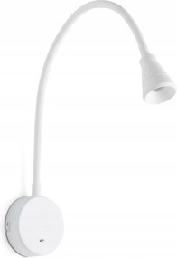 Faro Bel fali olvasólámpa, fehér, Led 6W, flexibilis kar, 3000K