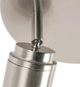 Modern fürdőszoba spotlámpa acél 2-lámpás IP44 - Ducha