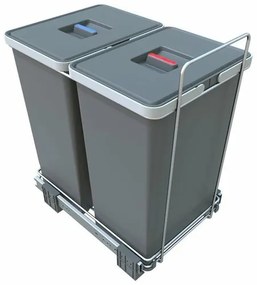 Elletipi ECOFIL beépíthető hulladékgyűjtő ,24 + 24 l