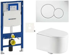 Geberit fali WC szett előtétfalas szereléshez + SAT WC SIKOGESTOR72S01