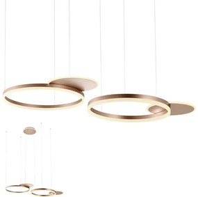 Redo 01-2610 - LED Dimmelhető csillár zsinóron SIGUA LED/114W/230V 3000K barna