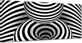 Festmények 180x90 Absztrakt fekete-fehér