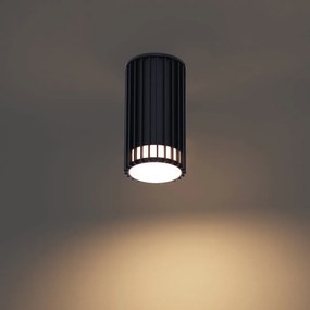 Design kültéri mennyezeti lámpa fekete IP44 - Boris