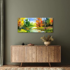 Kép - Tájfestés (120x50 cm)