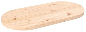 tömör fenyőfa ovális asztallap 60 x 30 x 2,5 cm