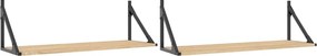 vidaXL 2 db sonoma tölgyfa fali polc 80 x 25 x 25,5 cm