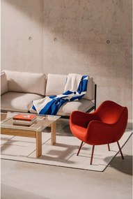 Piros gyapjú fotel RM58 – noo.ma