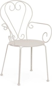 Bézs fém kerti szék Etienne – Bizzotto